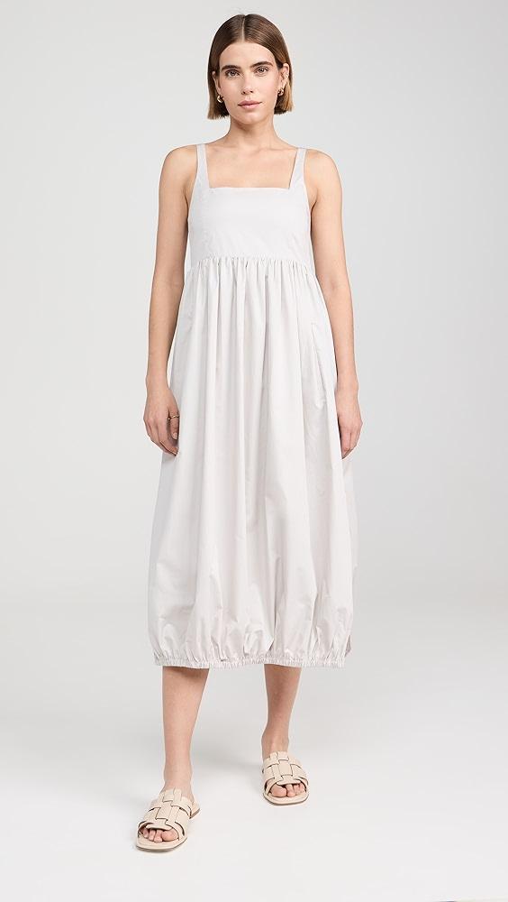 Tibi Eco Poplin Square Neck Sculpted Dress | Shopbop Product Image