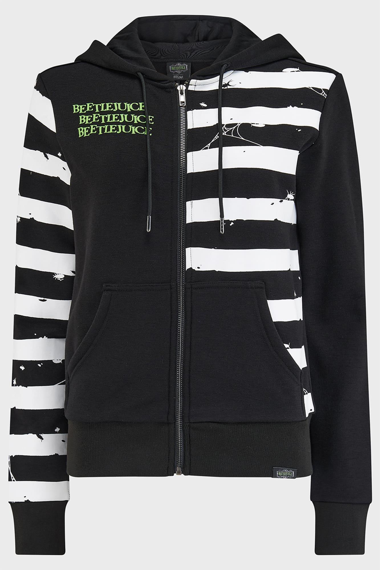 Distressed Stripe Hoodie [PLUS] Female Product Image