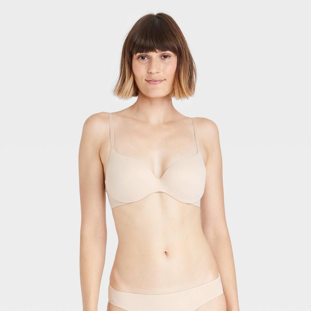 Womens Essential Comfort Wire Bra - Auden Beige 32DD Product Image