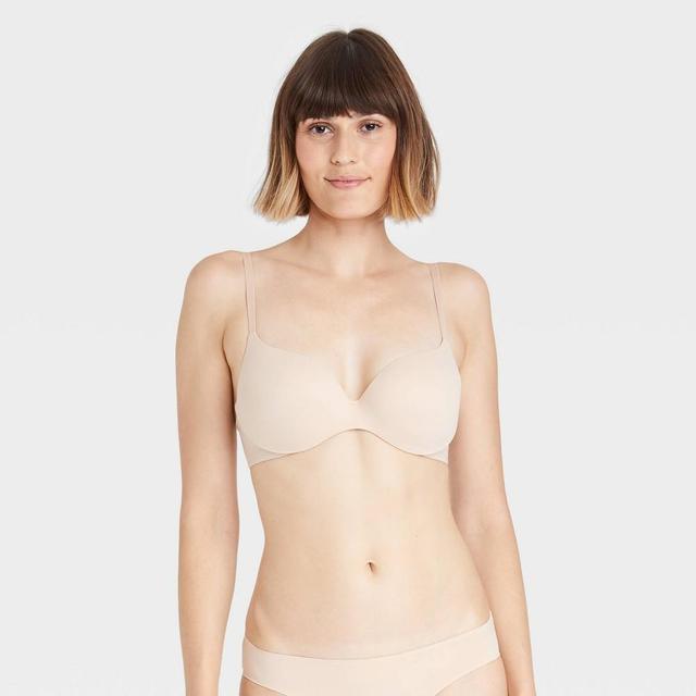 Womens Essential Comfort Wire Bra - Auden Beige 32DD Product Image