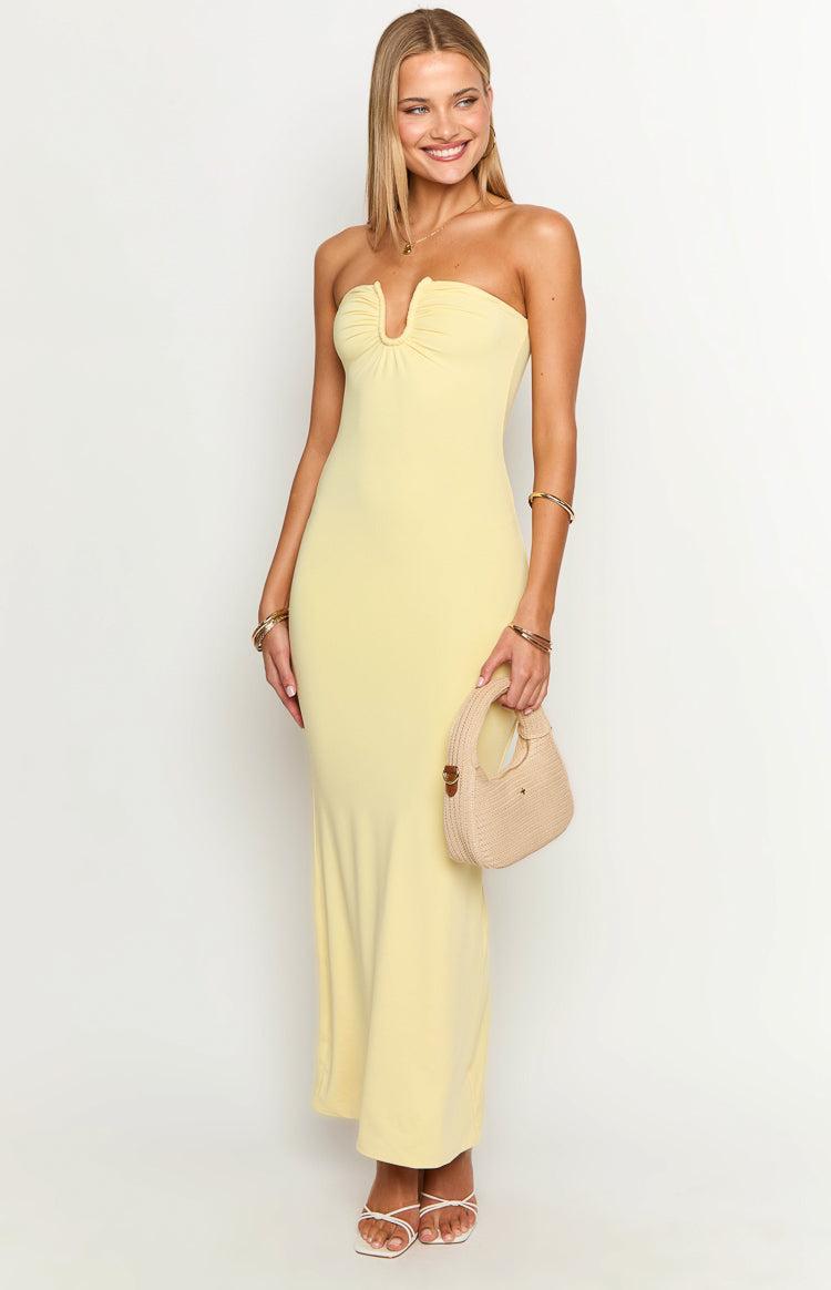 Julie Yellow Maxi Dress Product Image