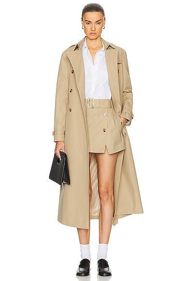 SANS FAFF New York Trench Coat in Brown Product Image