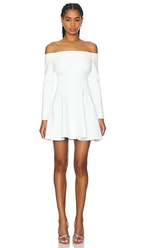 Off Shoulder Grace Mini Dress Product Image