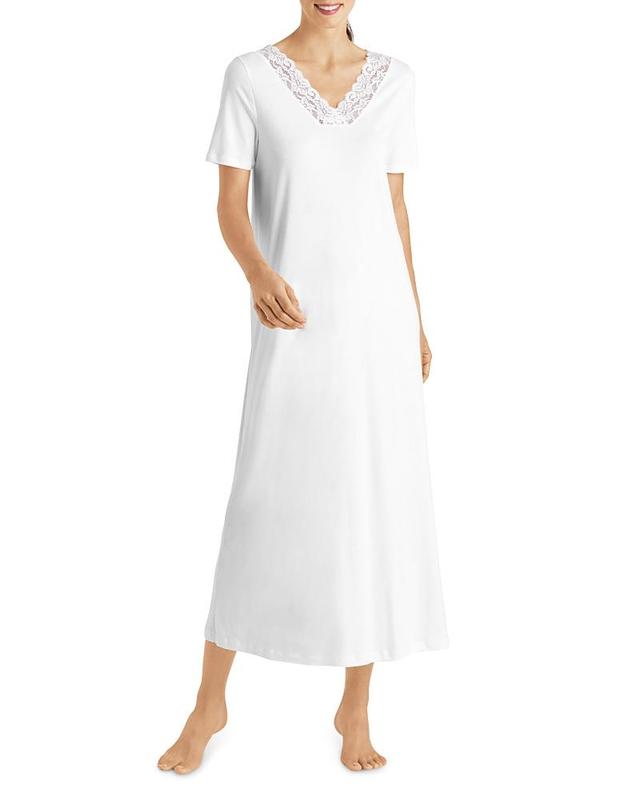 Womens Moments Short-Sleeve Long Gown Product Image