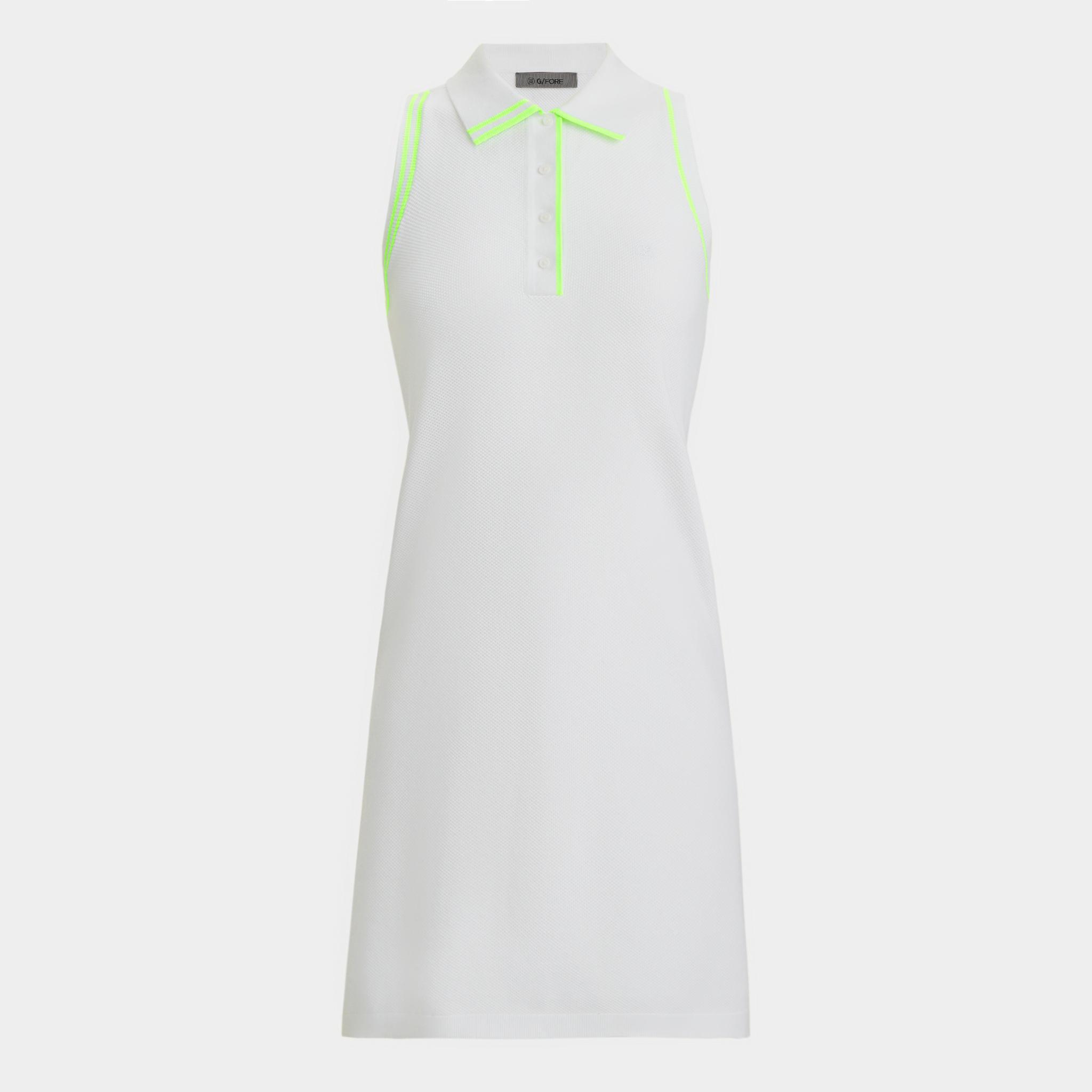 FULLY FASHIONED COTTON PIQUÉ SLEEVELESS POLO DRESS Product Image