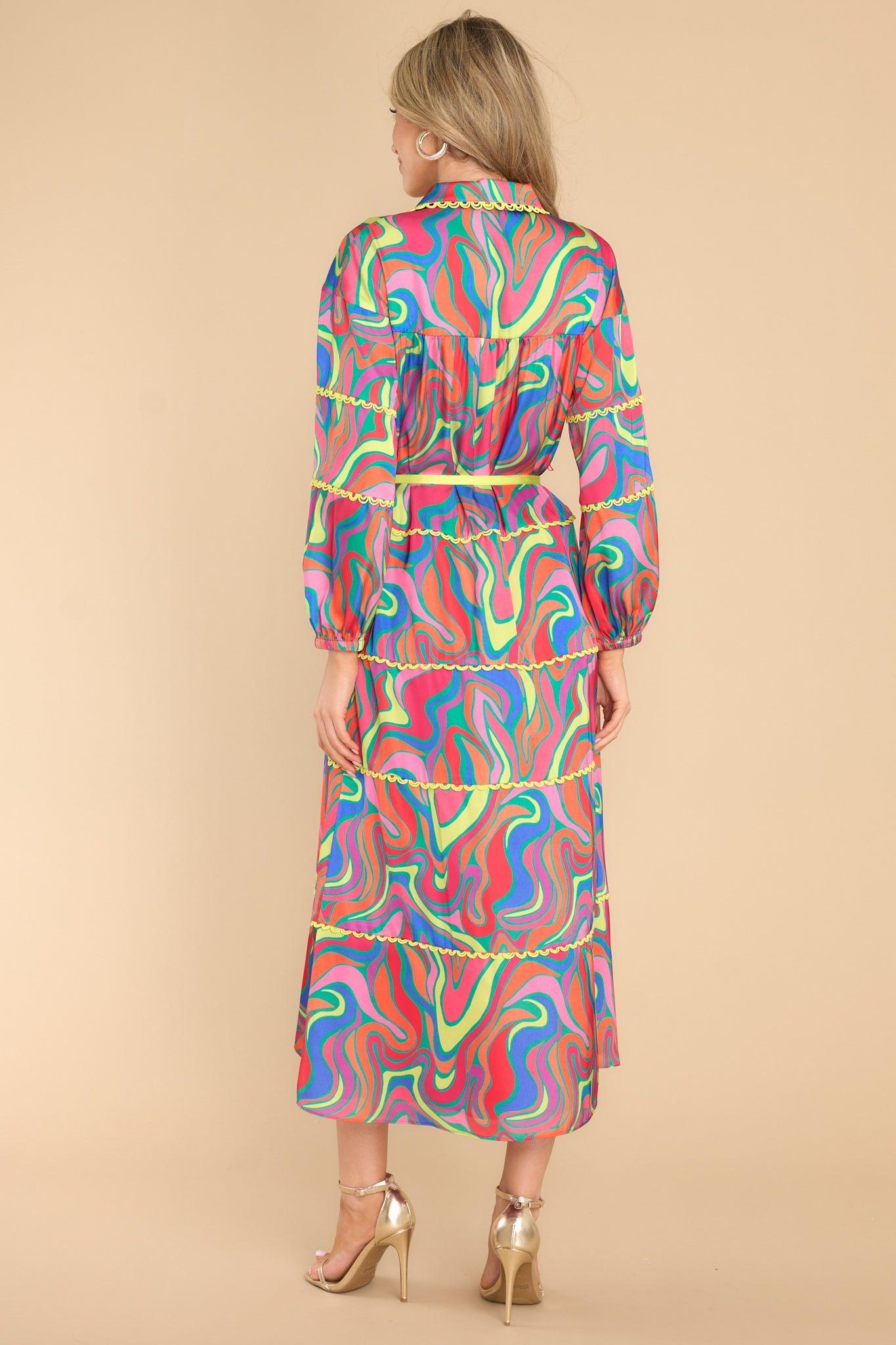 Renee Wonderland Maxi Dress Pink Product Image