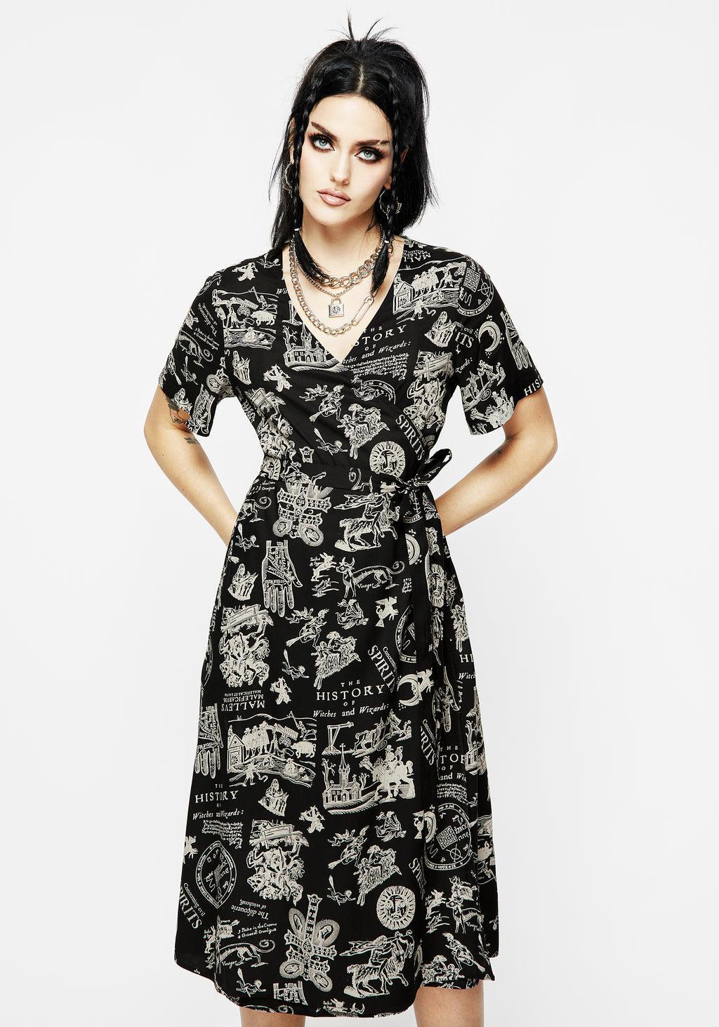 Heresy Wrap Midi Dress Product Image