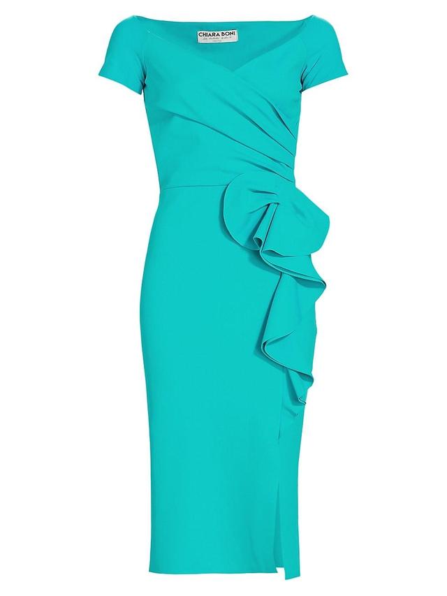 Womens Youwen Ruffled Cocktail Dress Product Image