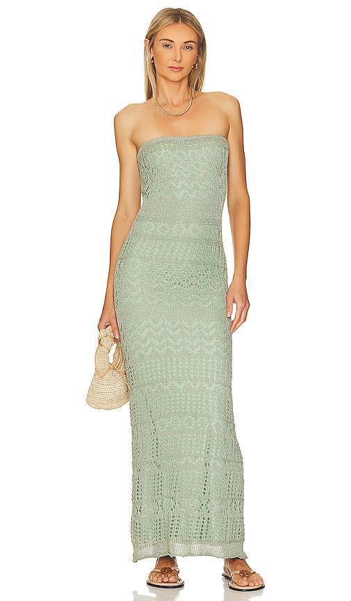 x REVOLVE Strapless Crochet Maxi Dress Product Image