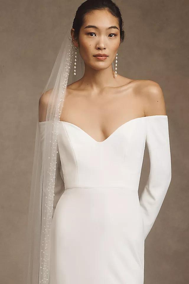 Willowby by Watters Nala Scoop-Neck Long-Sleeve Wedding Gown Product Image