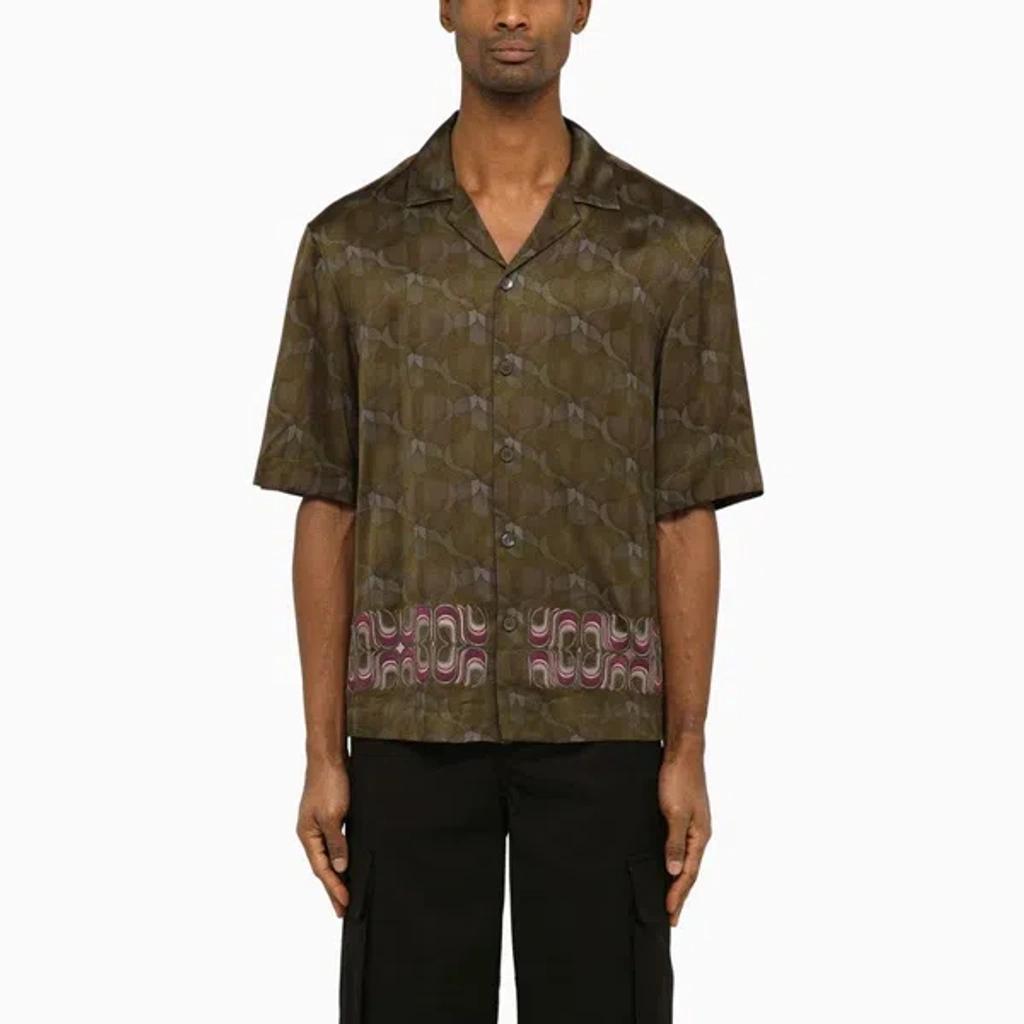 DRIES VAN NOTEN Khaki Cassi Viscose Shirt In Green Product Image