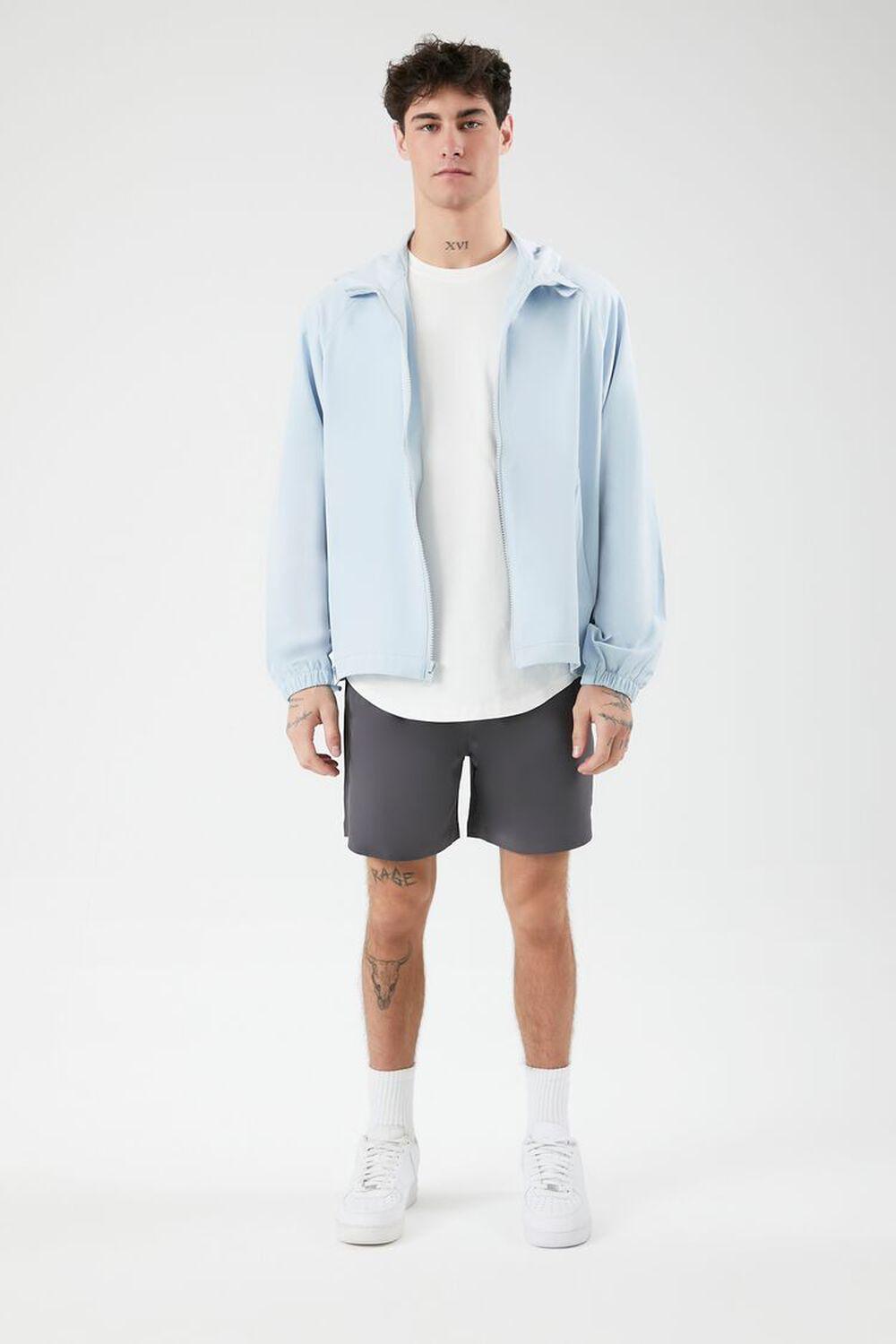 Hooded Raglan Zip-Up Jacket | Forever 21 Product Image