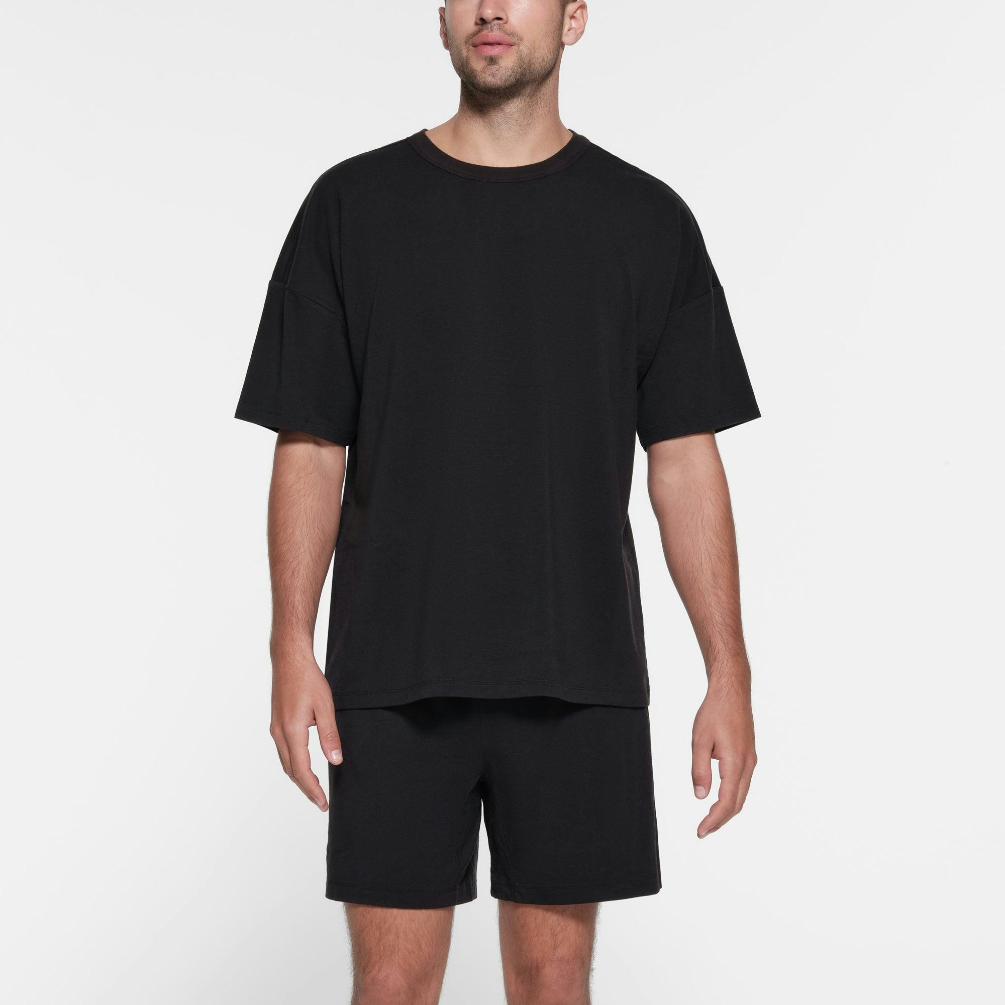 JERSEY LOUNGE MENS OVERSIZED T-SHIRT | OBSIDIAN Product Image