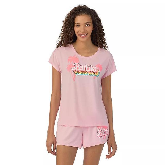 Womens Cap Short Sleeve Pajama Tee & Pajama Shorts Set Product Image