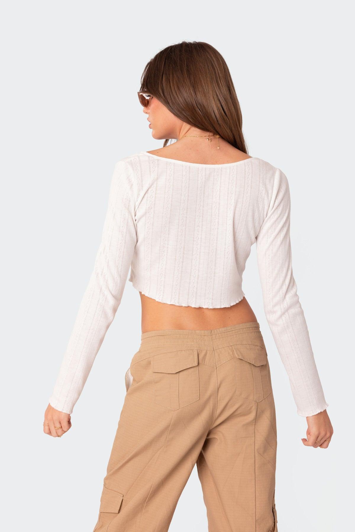 Pointelle Crop Top Product Image