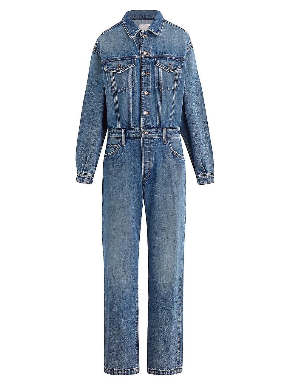 Womens The Epic Denim Jumpsuit Product Image