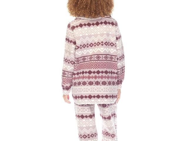 Honeydew Intimates Cozy Night Sherpa Fleece Button-Up (Beloved Geo) Women's Pajama Product Image