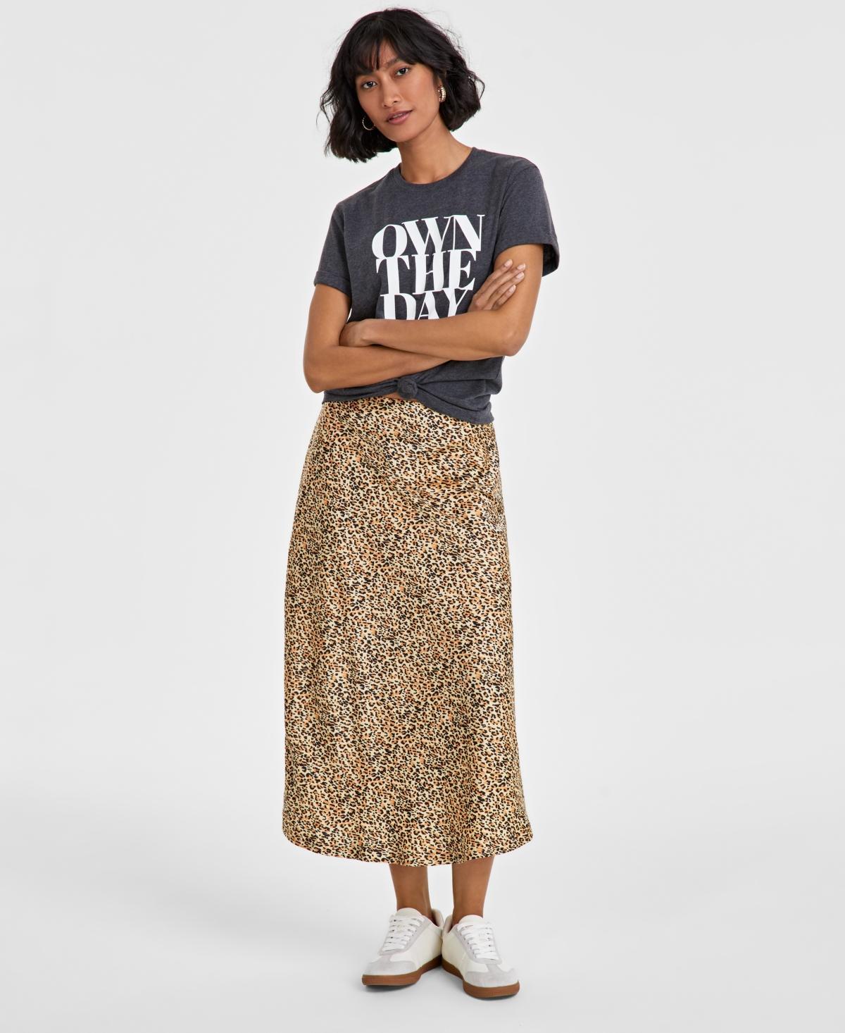 On 34th Womens Printed Slip Skirt, Created for Macys product image