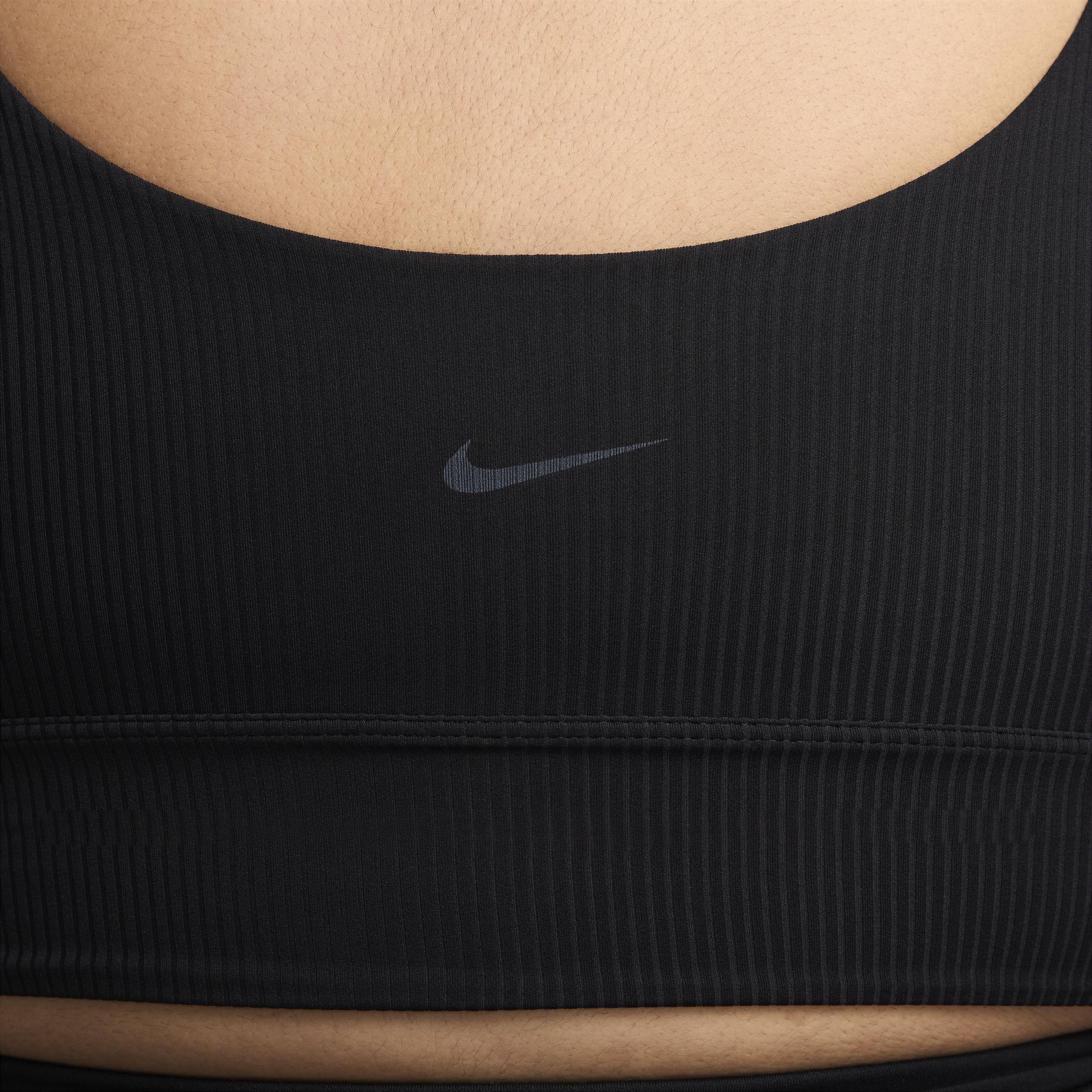 Nike Womens Zenvy Rib Light-Support Non-Padded Longline Sports Bra (Plus Size) Product Image