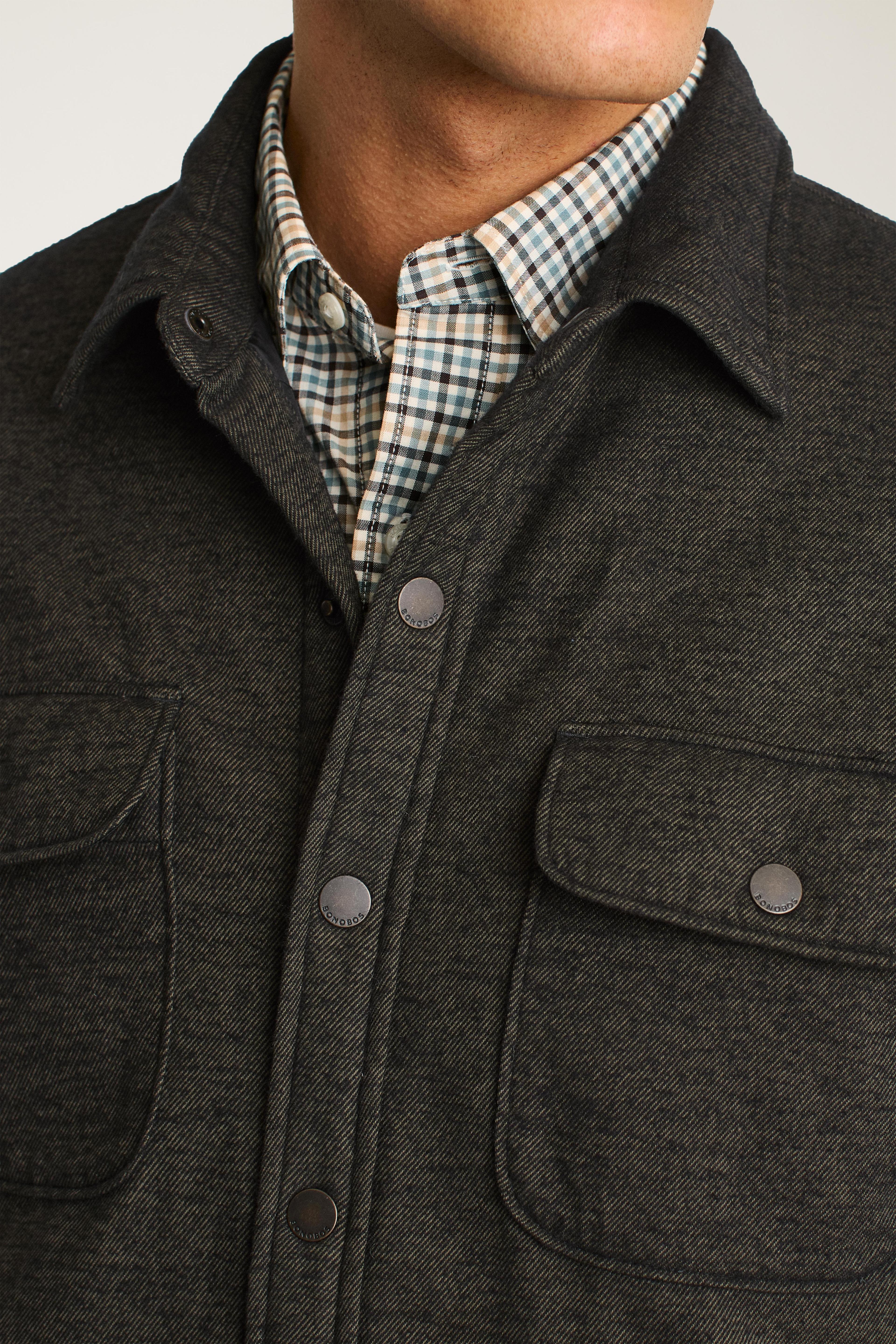 Flannel Quilted Jacket Product Image