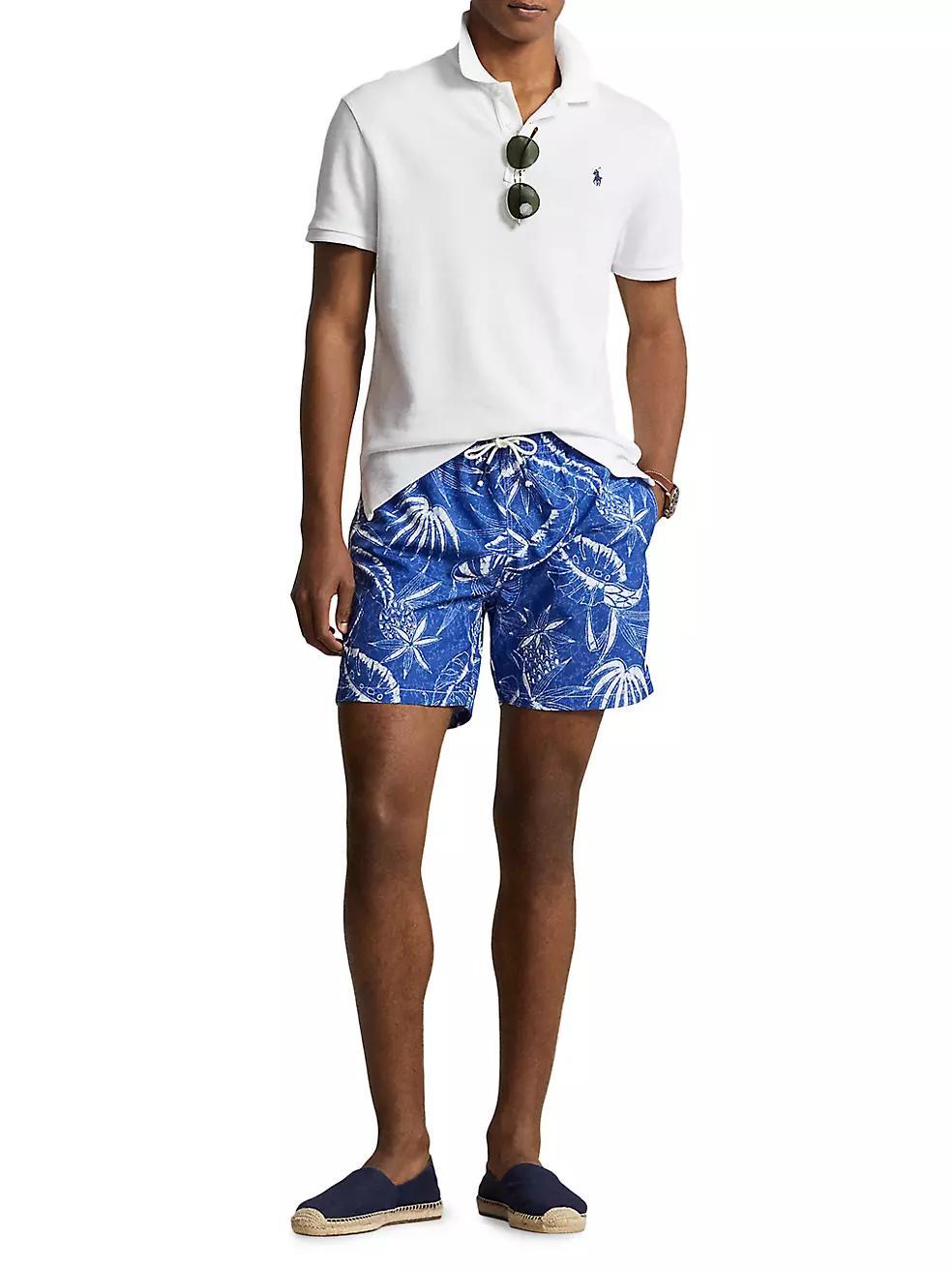 Graphic Swim Trunks Product Image