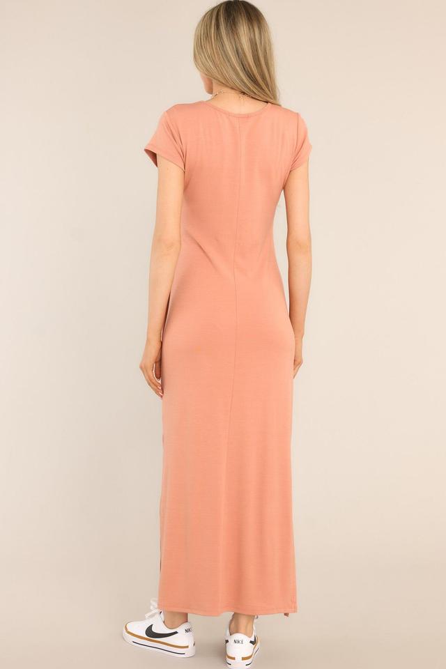 Closet Classic Apricot Maxi Dress Orange Product Image