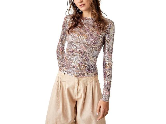 Free People Gold Rush Sequin Top Product Image