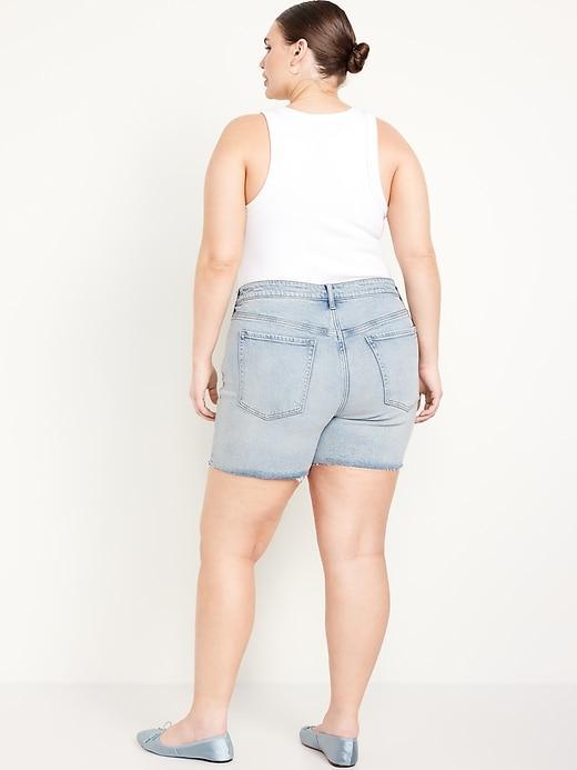 High-Waisted OG Jean Cut-Off Shorts -- 5-inch inseam Product Image