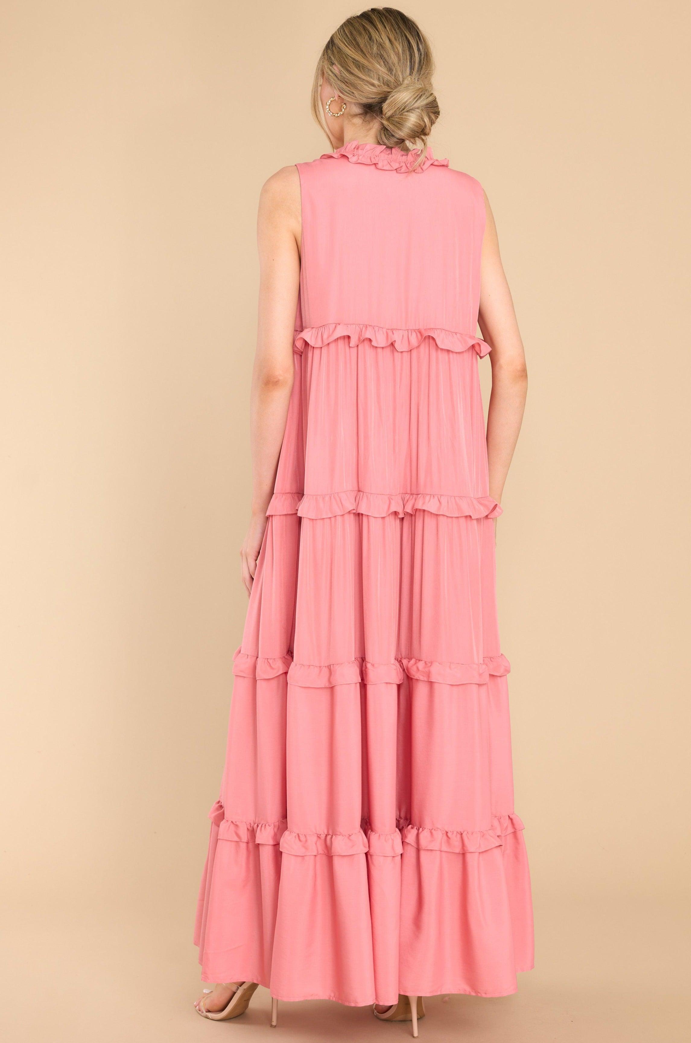 Aura When I Look At You Peony Maxi Dress Pink Product Image