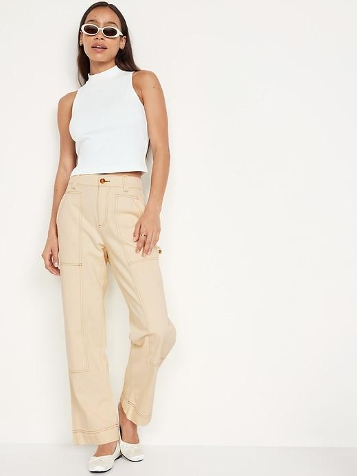 High-Waisted Utility Pants Product Image