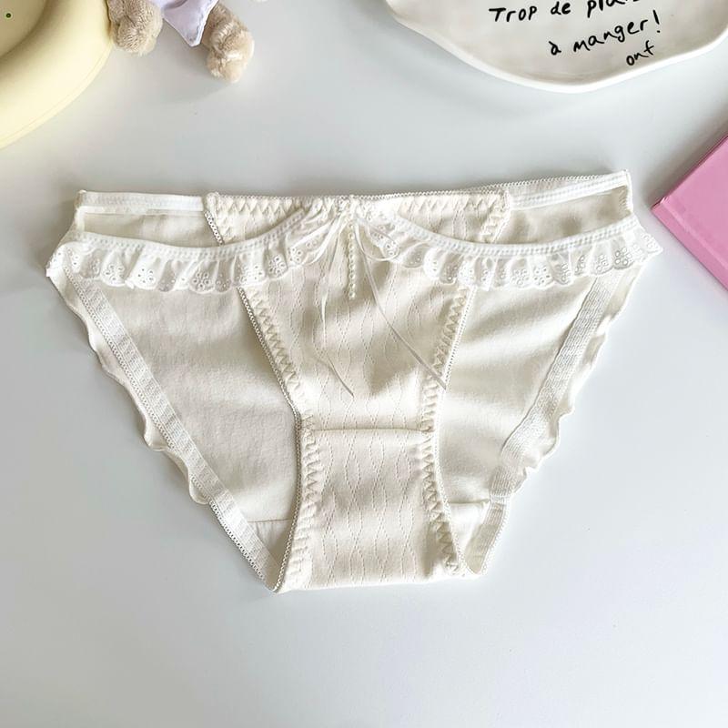 Frill Trim Plain Panty Product Image