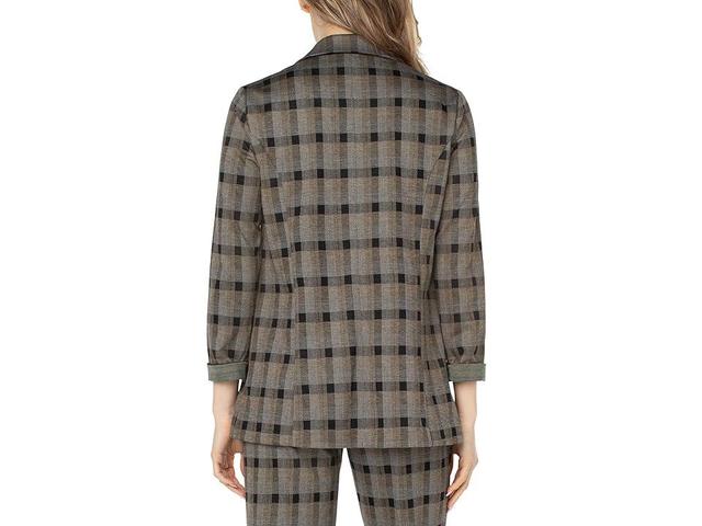 Liverpool Los Angeles Jacquard Plaid Boyfriend Blazer Product Image