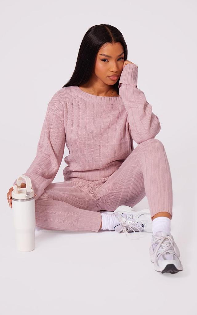 Rose Bardot Sweater And Legging Lounge Set Product Image