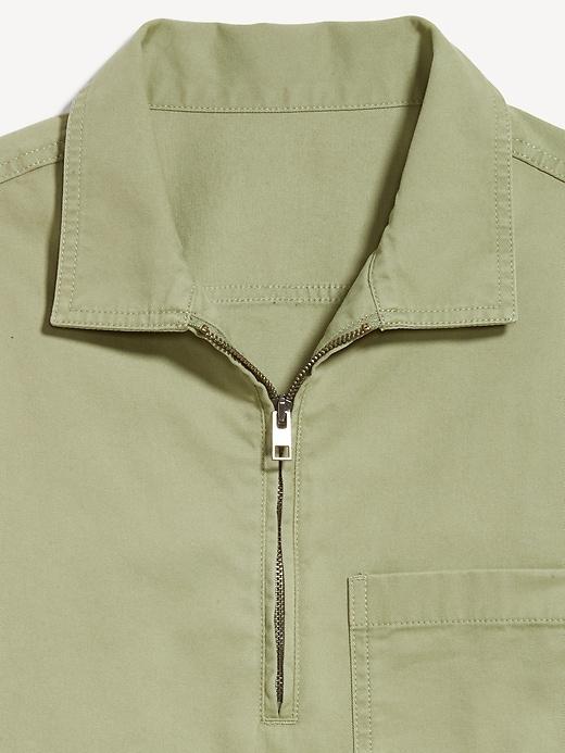 Quarter-Zip Workwear Shirt Product Image