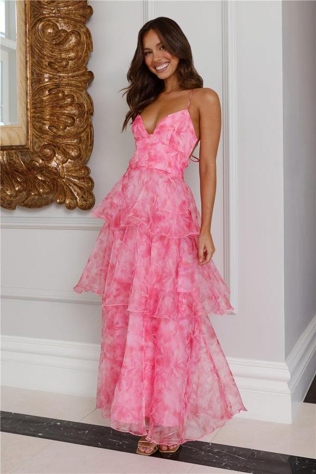 About Her Beauty Maxi Dress Pink Product Image