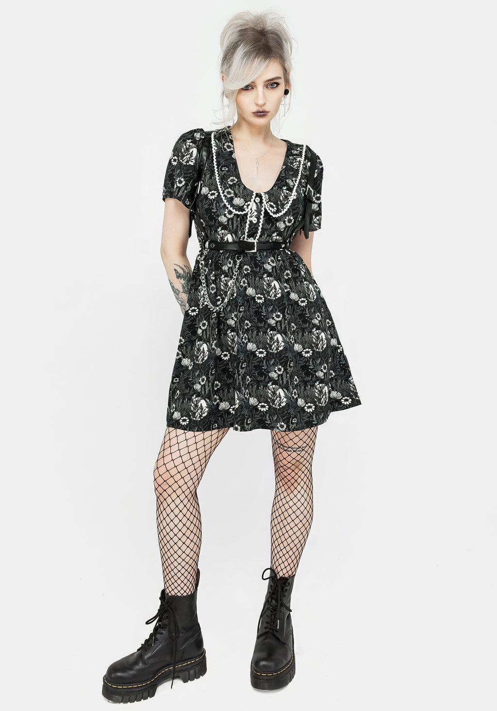 Nightbloom Collared Mini Dress Product Image