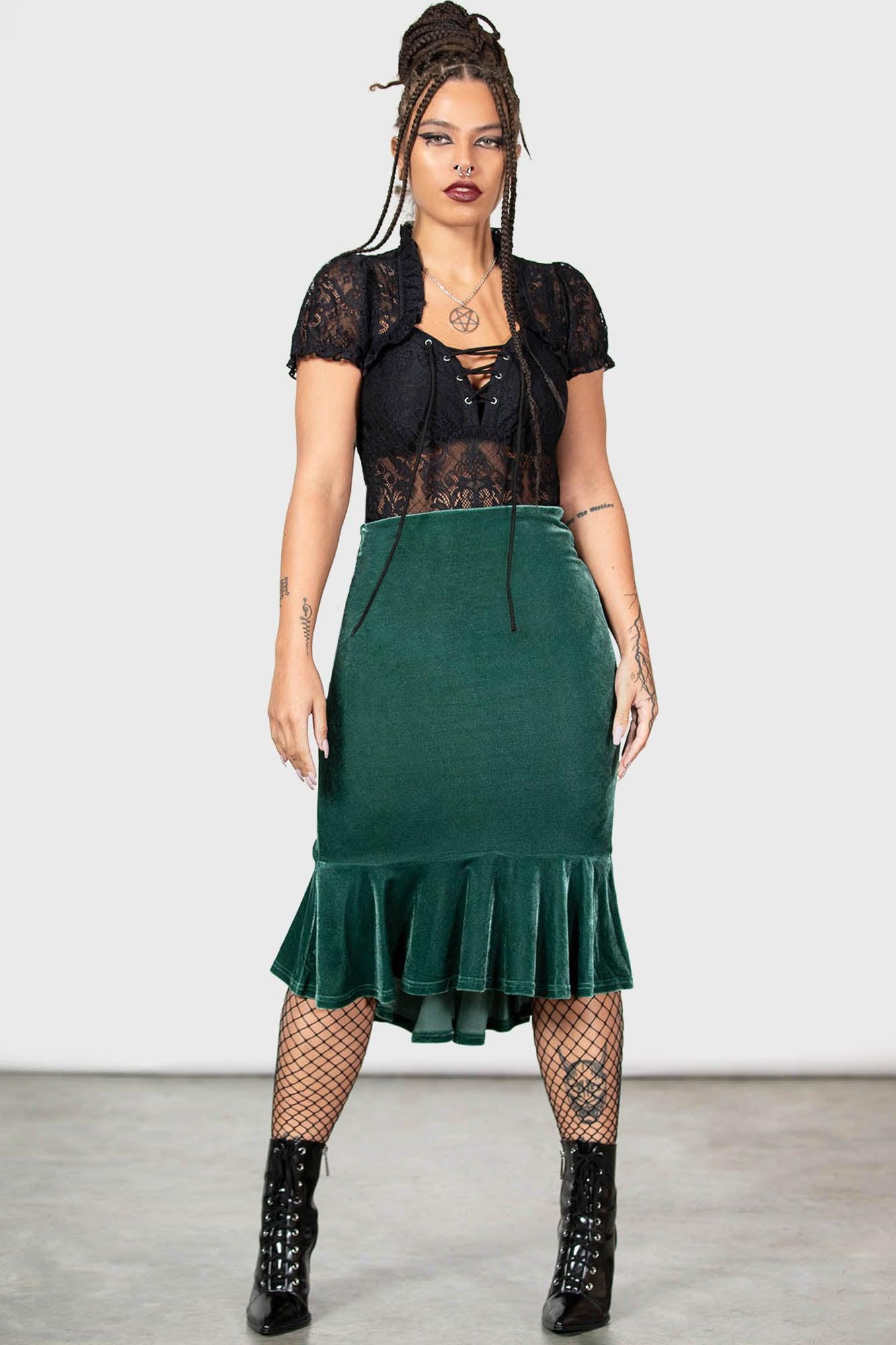 Drusilla Midi Skirt [GREEN] Female Product Image