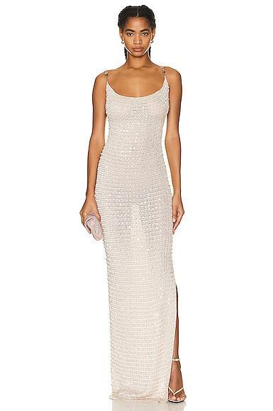 Aya Muse Vatia Dress in Metallic Neutral Product Image