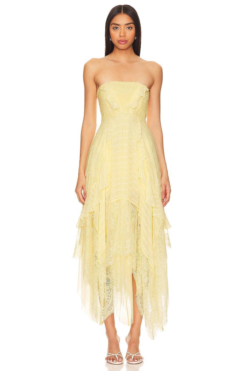 Sheer Bliss Maxi Dress In Anise Flower Free People Product Image