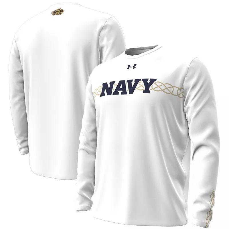 Mens Under Armour Navy Midshipmen 2023 Aer Lingus College Football Classic Performance Long Sleeve T-Shirt Product Image