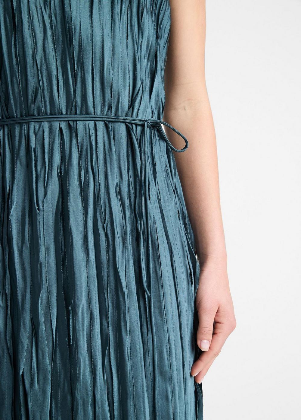 Crushed Satin Bias Tank Dress Product Image