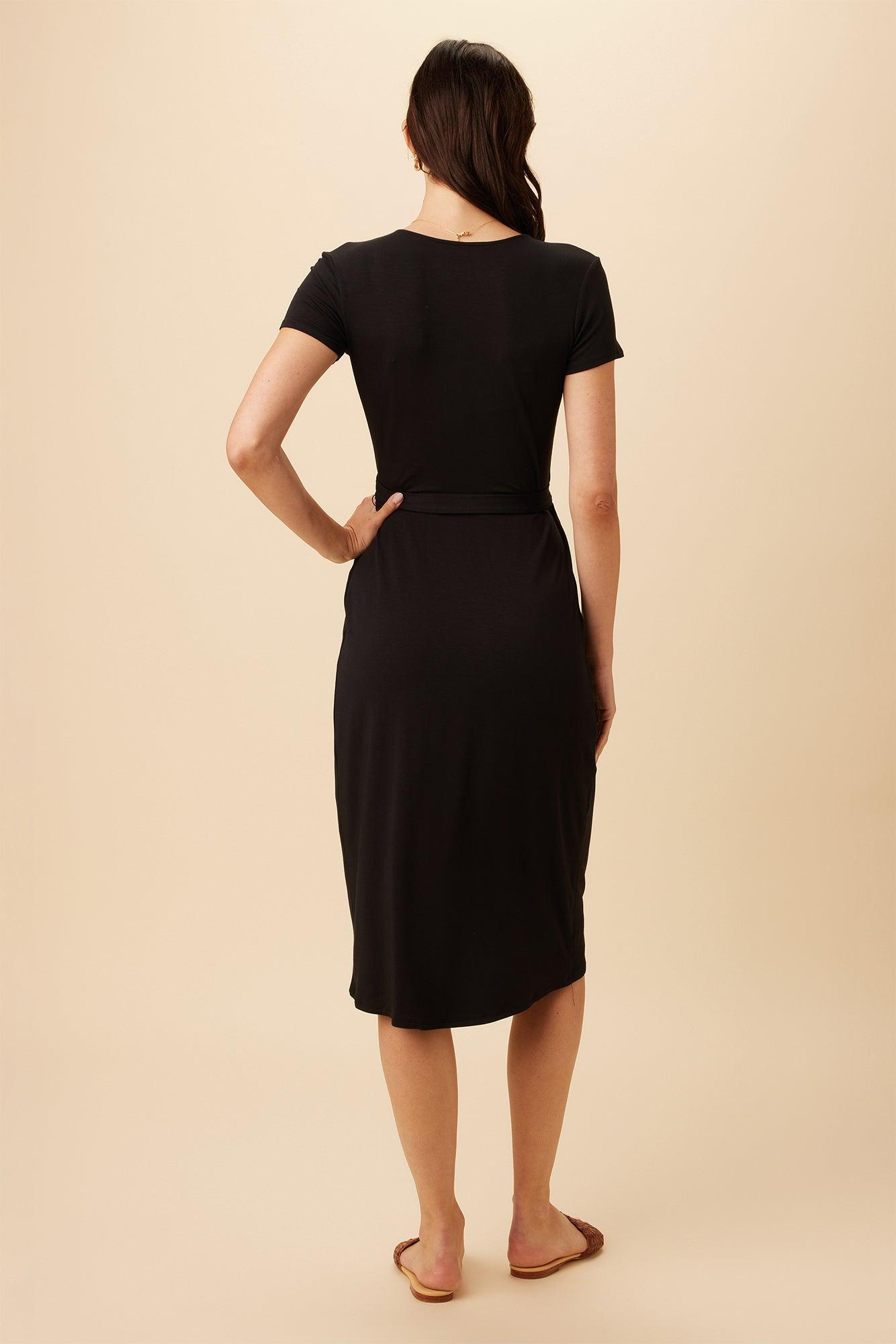 Betsyn Modal Dress - Black - ReAmour Product Image