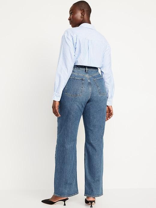 Curvy Extra High-Waisted Wide-Leg Jeans Product Image