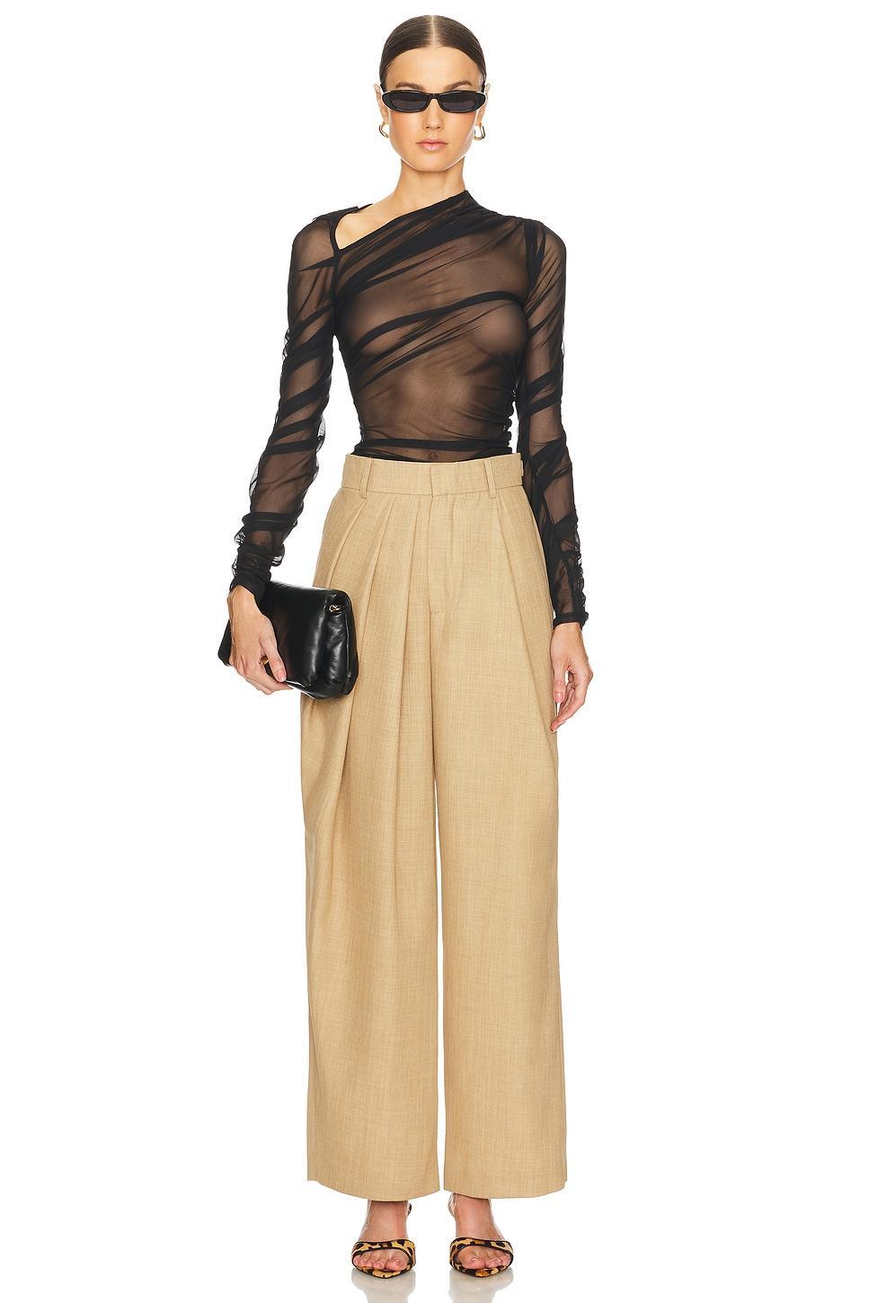 Asymmetric Pleated Pants LEJE Product Image