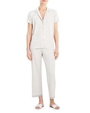 Natori Feathers Lace Trim Jersey Pajamas Product Image