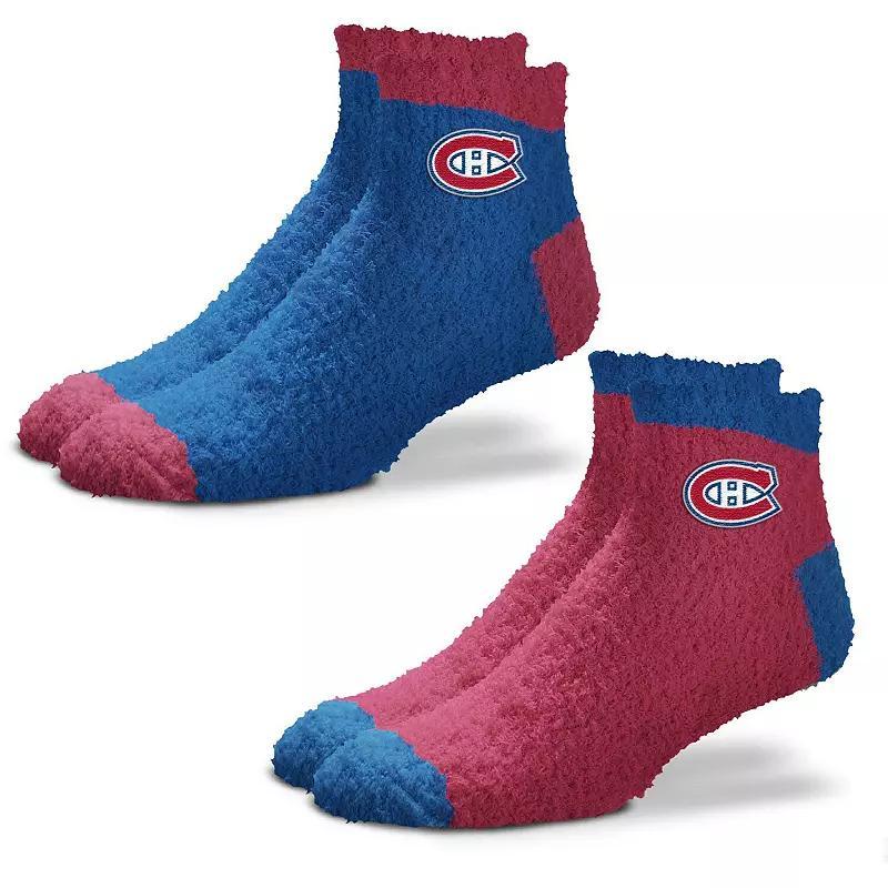 Womens For Bare Feet Montreal Canadiens 2-Pack Team Sleep Soft Socks Product Image