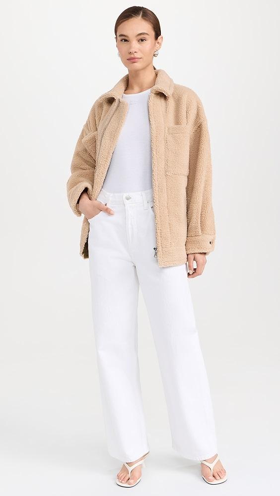 Marissa Webb Amari Sherpa Twill Jacket | Shopbop Product Image