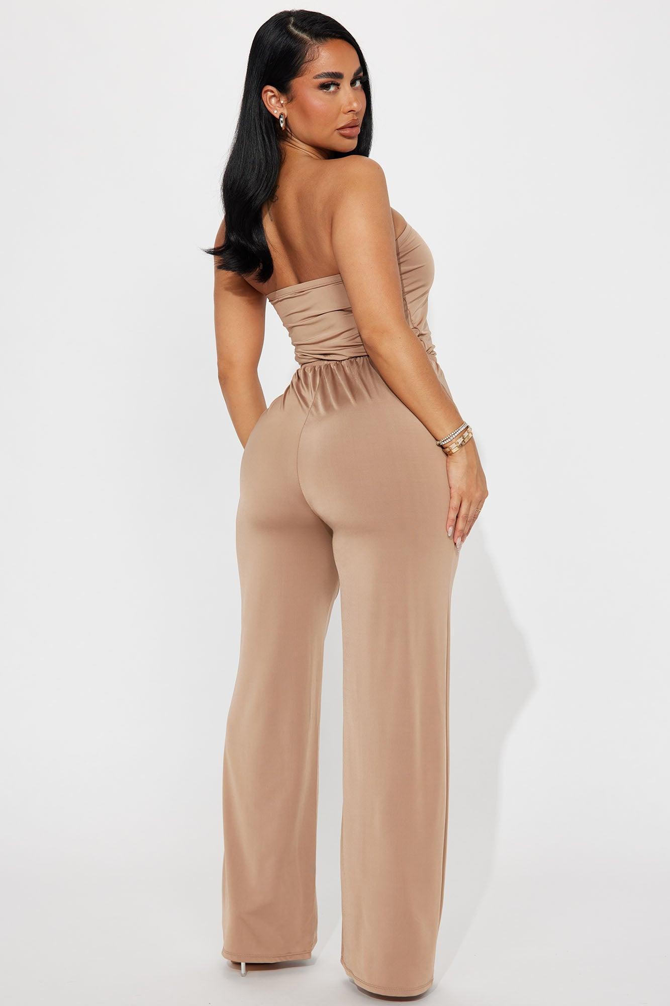 Vicki Jumpsuit - Taupe Product Image