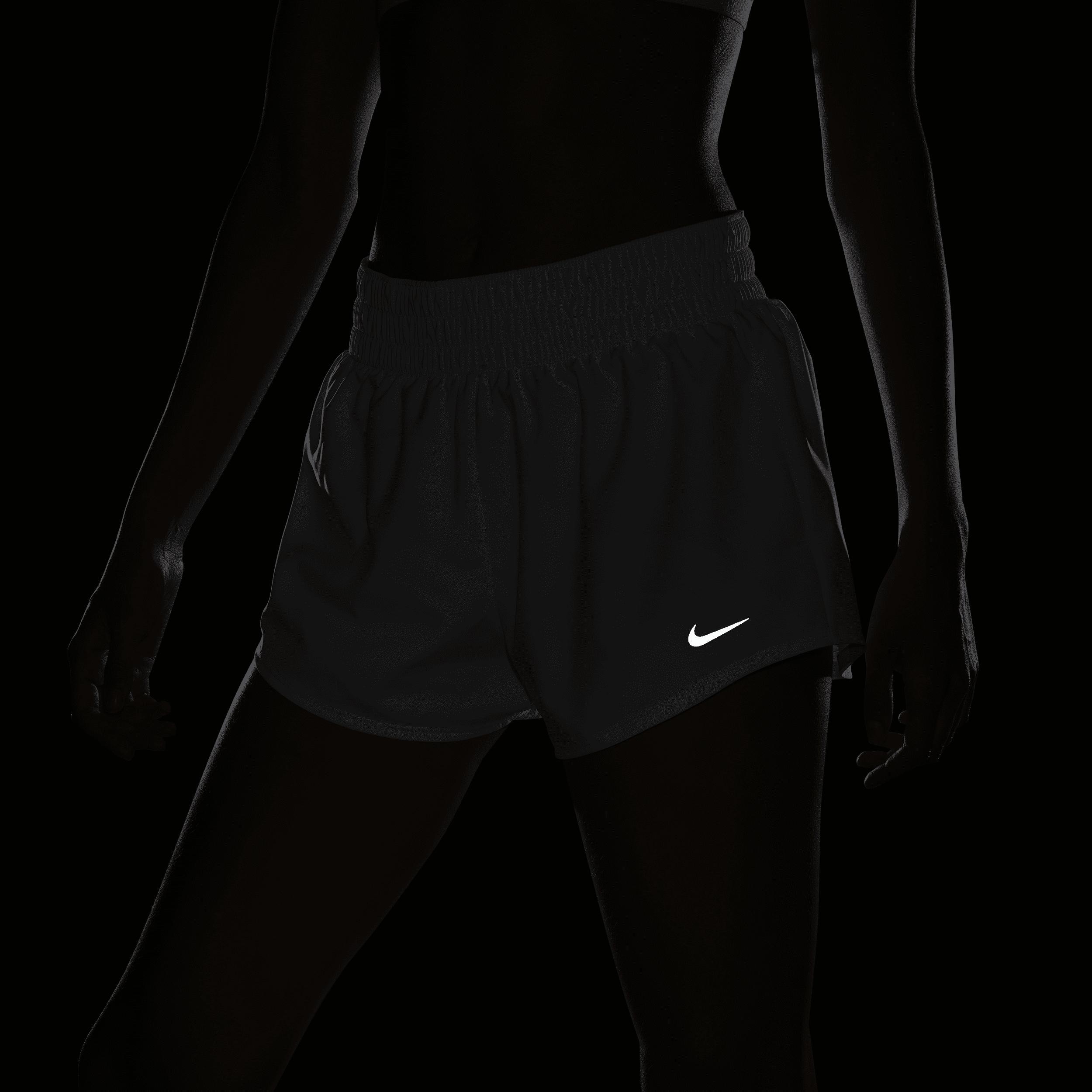 Nike Womens One Dri-FIT Mid-Rise 3 Brief-Lined Shorts Product Image