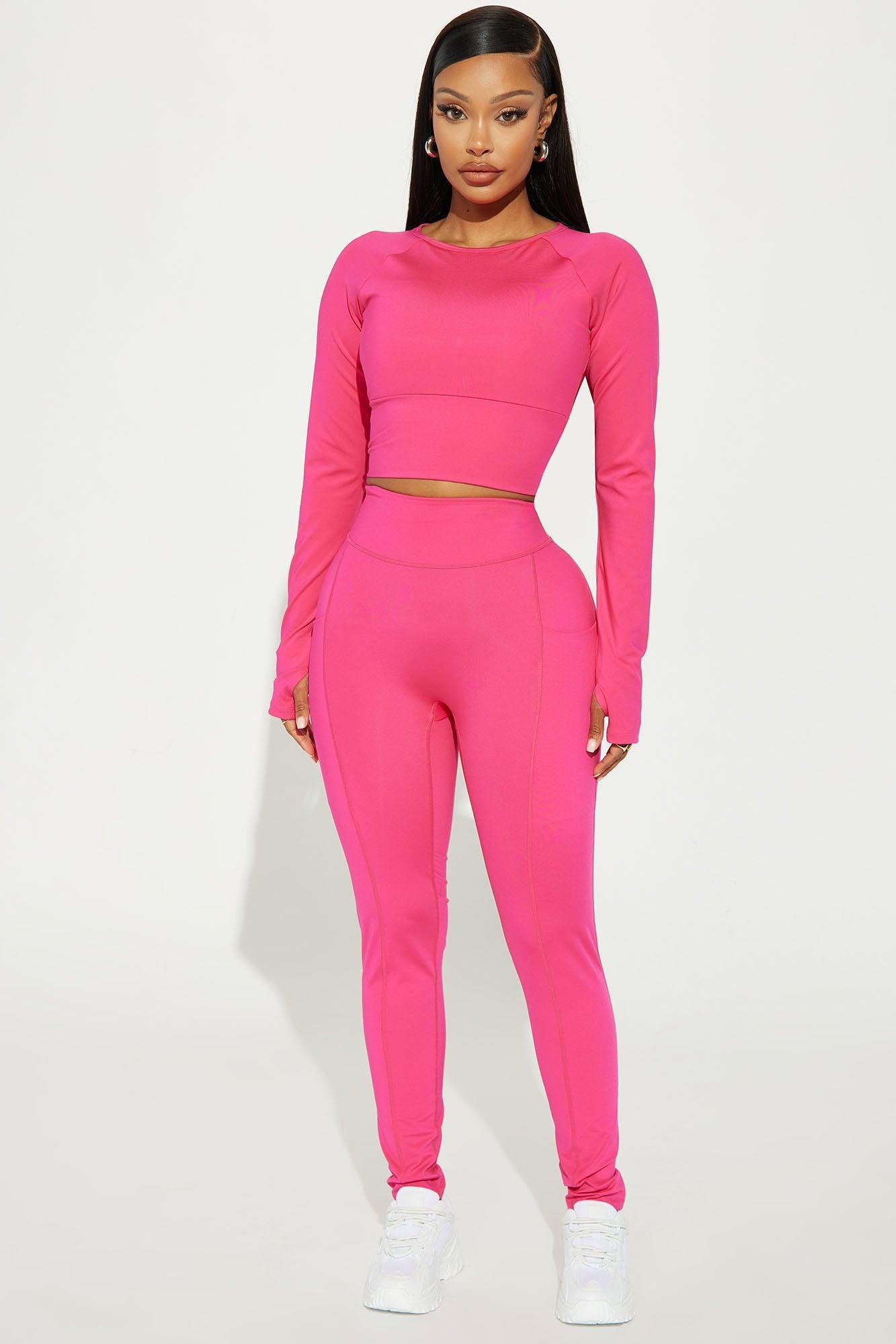 Warm Up Elevate Long Sleeve Active Top - Fuchsia Product Image